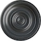 Ekena Millwork Niobe Ceiling Medallion (Fits Canopies up to 8 5/8"), Hand-Painted Pewter, 18"OD x 1 1/2"P CM18NIPES - alternate 1